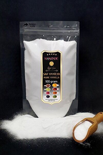 Hanzade Bitkisel Saf Vanilya Şekersiz 100 Gr