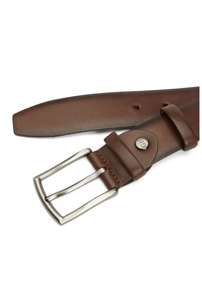 George Hogg Kahverengi Erkek Deri Kemer