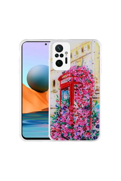 ZM STORE Xiaomi Redmi Note 10 Pro Kılıf Simli Desenli Kamera Korumalı Parlak ...