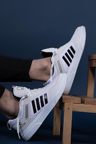Riccon Ανδρικά Sneakers001222 Λευκό Μαύρο