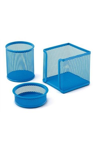 Mas Baby Blue 3-Piece Perforated Organizer