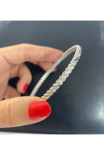 bestmysilver Kadın Gümüş 3'lü Burma Bilezik