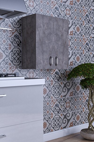 moka park avm Moza Çok Amaçlı Kapaklı Banyo Balkon Dolabı Gri