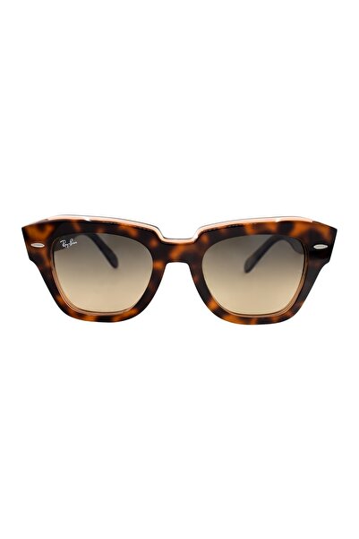 Ray-Ban 2186 1324/bg 52 State Street Unisex Kahve Köşeli Çerçeve Güneş Gözlüğü