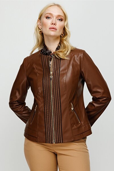 Ekol Fermuarlı Deri Mont 23k.ekl.mnt.07505.1