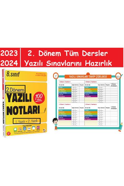 Tonguç Yayınları 8. Sınıf Tüm Dersler Yazılı Notları 2. Dönem 1. Ve 2. Yazılı...