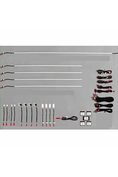 ÇAMKIRAN 17 Parça Universal Ambiyans Aydınlatma 64 000 Renk Bluetooth Kontrollü