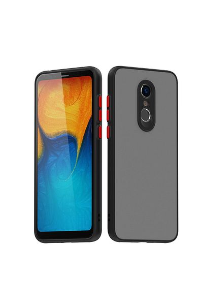 Fibaks حافظة هاتف Xiaomi Redmi 5 Plus غير لامعة مضادة لبصمات الأصابع وغطاء من السيليكون الصلب مع مفاتيح ملونة