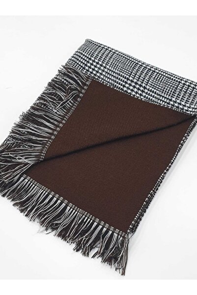 LadyColor Καρό Κασκόλ Διπλής Όψης Σάλι-Σάλι ώμου