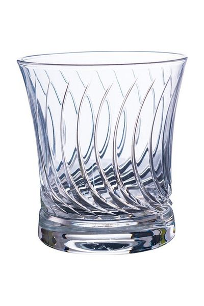 KCD Daren Simple Cut Hand Decor Gilded 6 Pieces Patterned Water Glass Set