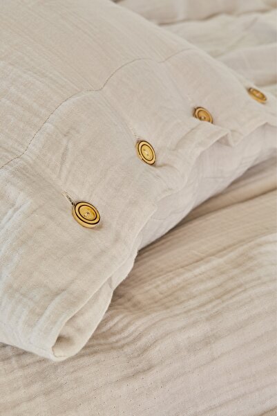 Karaca Home 4 Element Açık Gri %100 Pamuk Çift Kişilik Yatak Örtüsü Hava