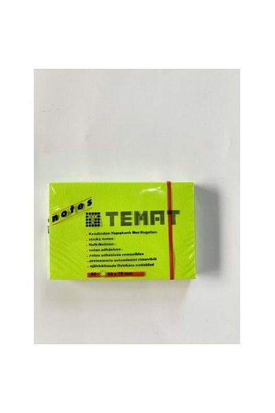 Temat Hârtie adezivă de 50x75 mm verde