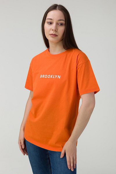 MODAGEN Μπλουζάκι Unisex Orange Brooklyn Printed