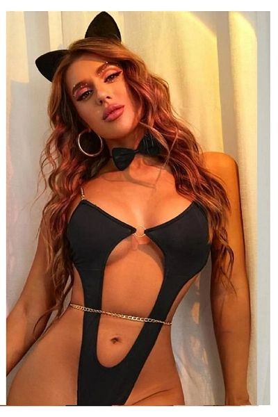 Qvien Secret Γυναικεία Fancy Baybdol Μαύρη Αλυσίδα Λεπτομερή Fancy Εσώρουχα