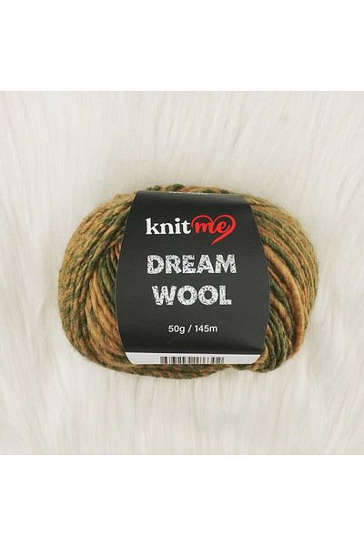 knitme Dream Wool Μειγμα Ίνας Χειροποίητης Πλέξης %25 Μαλλί %75 Ακρυλικό 50 Gr, 145 Mt