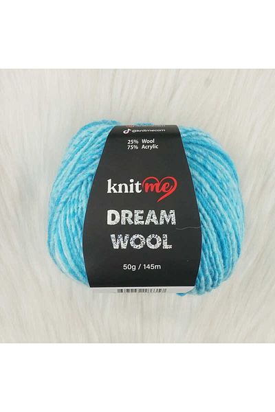 knitme Dream Wool Μειγμα Ίνας Χειροποίητης Πλέξης %25 Μαλλί %75 Ακρυλικό 50 Gr, 145 Mt