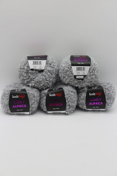 knitme Curly Alpaca - Μαλακό βελούδινο σχοινί με σγουρή υφή με μίξη από αλπακά και μαλλί