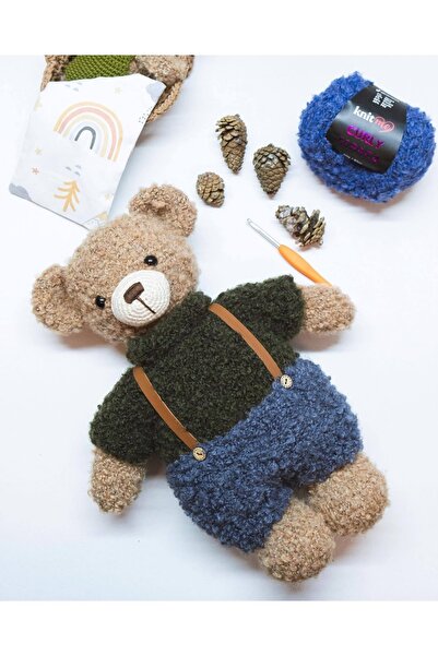 knitme Curly Alpaca - Alpaca Ve Yün Karışımlı Kıvırcık Dokulu Yumuşak Peluş Ip