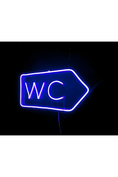 dekoraven Wc-Toilet Direction Neon Led Sign Decorative Lighting