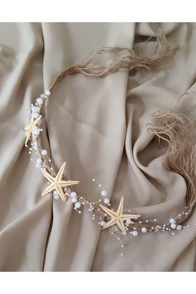nesilaksesuar Accesoriu special pentru păr Design special Accesoriu pentru păr stea de mare – Coroană – Coroană – Coroană