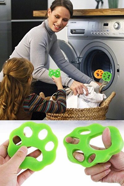 For Prime 4 Adet Yapışkanlı Saç Tüy Toz Toplayıcı Çamaşır Makinede Yıkanabili...