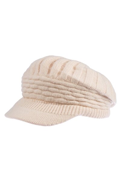 Kardelen Butik Denizli Pălărie tricotată angora cu căptușeală de blană, strat...