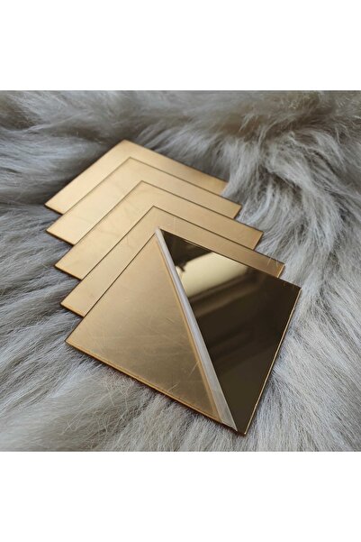 Papyon Designs Dekoratif Pleksi Ayna (kendinden Yapışkanlı) 10 X 10 Cm 2 Adet