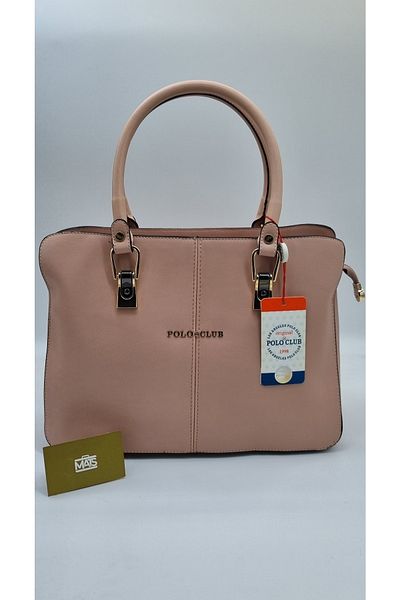 MATS ÇANTA Mats Los Angeles Polo Leather Shoulder Bag Powder