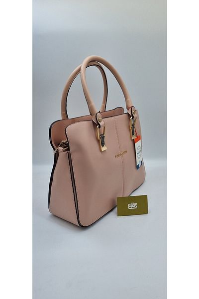 MATS ÇANTA Mats Los Angeles Polo Leather Shoulder Bag Powder