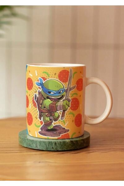 Eylül Design Ninja Turtles Ninja Turtles Special Design Printed Mug Cup - Coffee Cup Gift