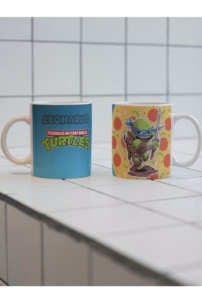 Eylül Design Ninja Turtles Ninja Turtles Special Design Printed Mug Cup - Coffee Cup Gift