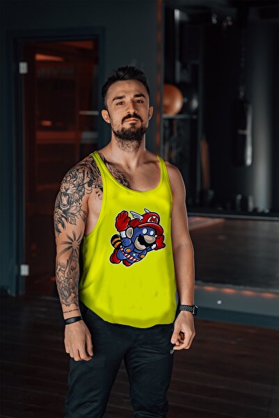 Freeyez Super Mario Fly Gym Fitness Majica bez rukava za sportiste
