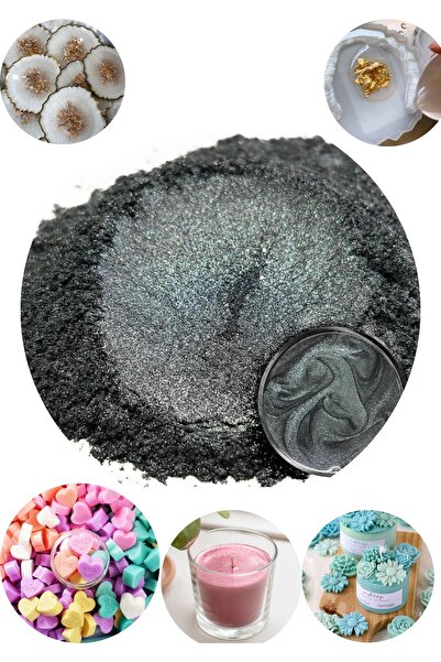 Sirius Hobi Epoksi Reçine Mica Powder Inci Sedefli Pigment 4-5 Gr Silver Gray