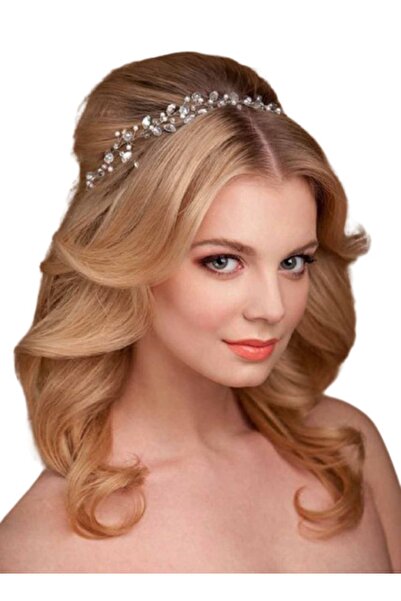 bba new trend Kruna za mladu, kristalni dodatak za kosu, srebrna kruna za mladu