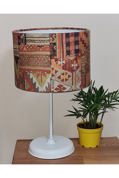 TEKAY AYDINLATMA Çul Kilim Patterned Handmade Authentic Lampshade E 27 Lampholder