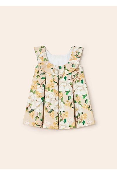 MAYORAL 1957 Baby Girl Satin Floral Dress