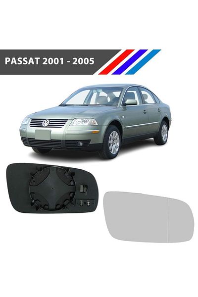 MEPART Vw Passat مرآة خارجية يمين زجاجية جانب الركاب 2001 -2005