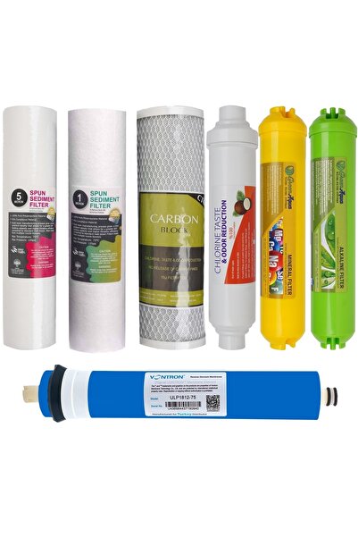 Naturel Su Arıtma Sistemleri Açık Kasa Su Arıtma Cihazı Filtresi 7li Filtre S...