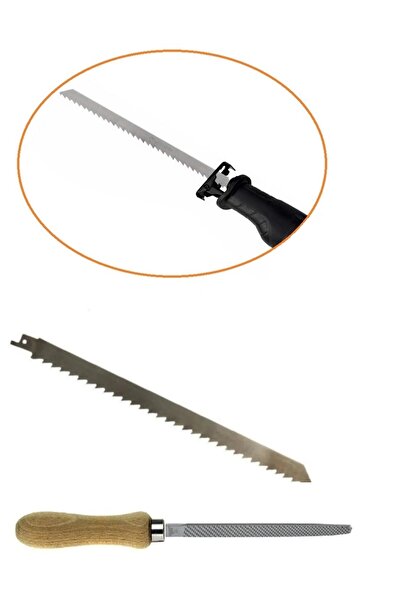 Depolife Tilki Kuyruğu Testeresi Ve Bileme Eğesi Kemik Ahşap Buz Odun Kesme U...