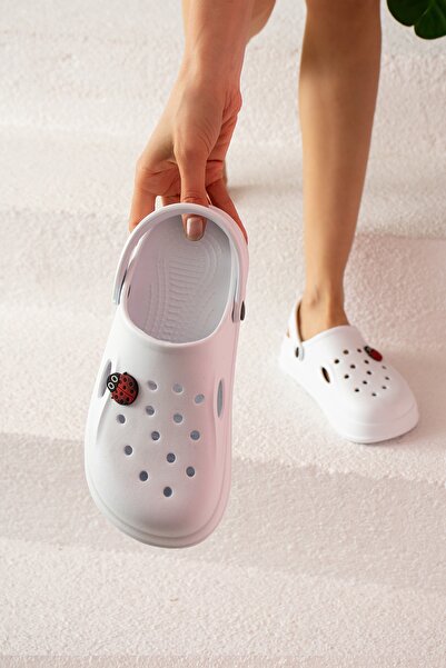 Pembe Potin Women White Eva Sea Beach Cook Doctor Nurse Hospital Teacher Confort Comfortable Sandals Slippers