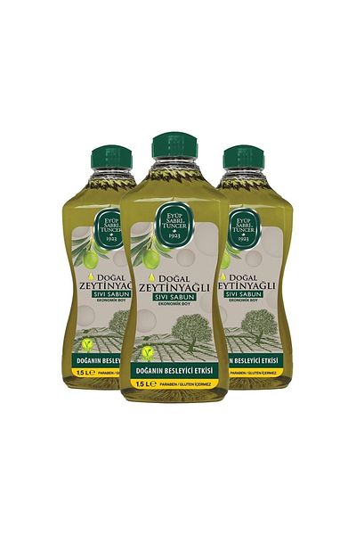 Eyüp Sabri Tuncer Natural Olive Oil Liquid Soap 1.5 Lt X 3