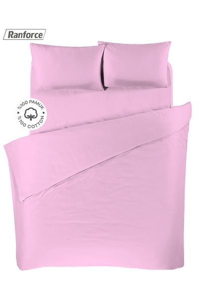 Lucy and Home 100% Cotton Ranforce Double Duvet Cover Set
