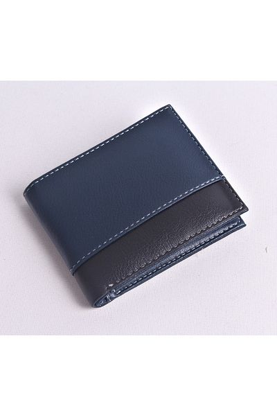Ozka Leather Collection Μαύρο ριγέ μοντέλο πορτοφόλι