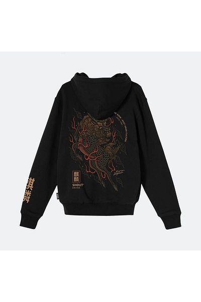 Shout Υπερμεγέθη ιαπωνική Kirin East Asian Culture Unisex Hoodie