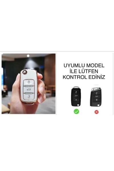ŞENYILDIZ AKSESUAR Skoda Super B Octavia Yeti Fabia - حافظة حماية مفاتيح فاخر...