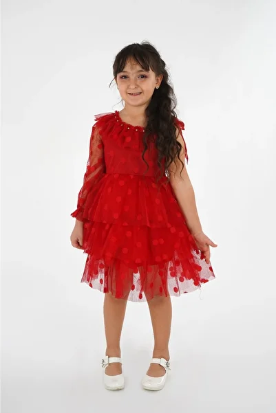 HMZ GOLD Single Sleeve Polka Dot Dress - Graduation-dog Day And Celebration Dress