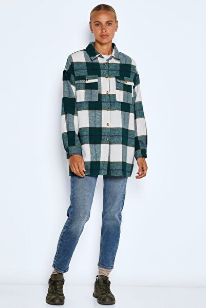 Noisy May Πουκάμισο για γυναίκες / κορίτσια Blanc De Blanc NAVY B /PONDEROSA P/ ROSIN