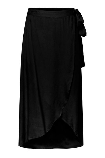 PIECES Rock - Schwarz - Midi