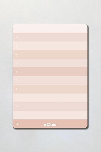 Le Color Numbered Planner Block Natural