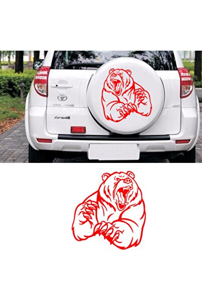 Melek Pazarı 40 X 40 Cm Angry Bear Auto Sticker